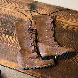 Sorel Joan of arc suede boots. Below the knee. Limited edition.